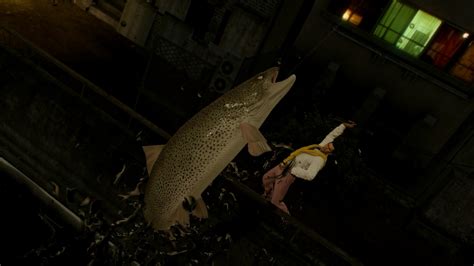 yakuza 0 crashes when fishing